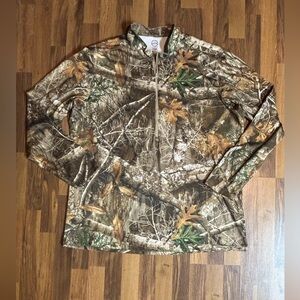 Wrangler ATG 1/2 Zip Pullover Shirt Men's XXT Camo Regular Fit Outdoor